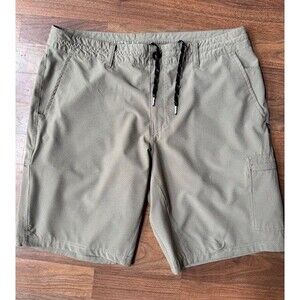 Oneill Crossover Shorts Mens 36 Beige Khaki Chino‎ Hybrid Elastic Waist